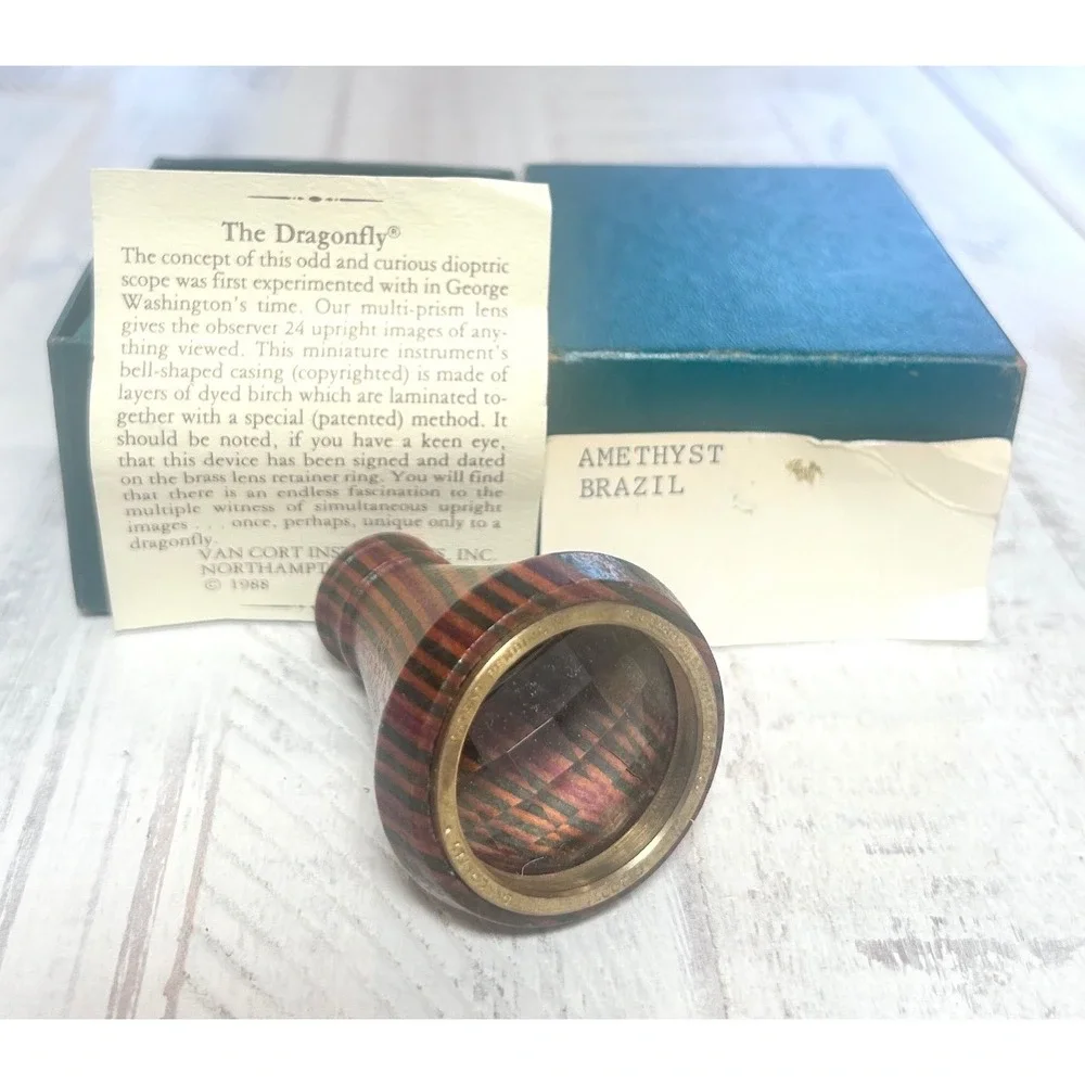 Van Cort Instruments‎ The Dragonfly Dioptric Scope 1988 Laminated Birch Brass